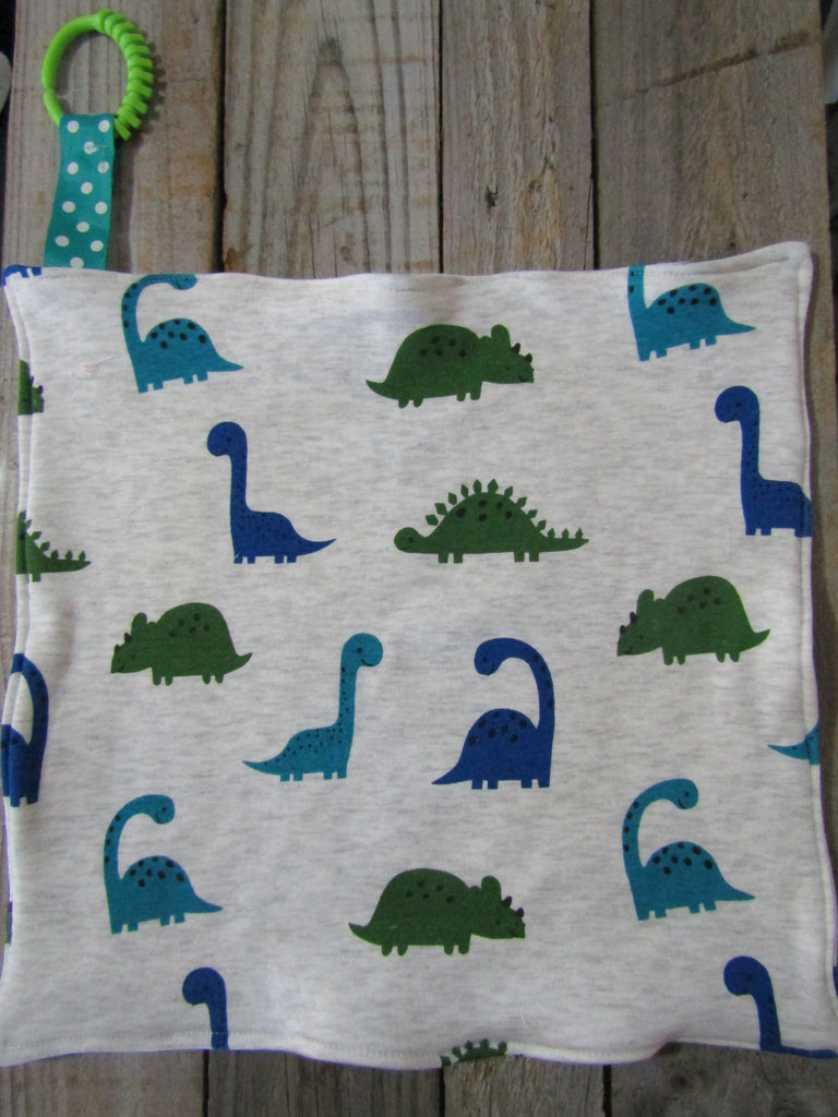 Lovey comforter-Green,blue dinosaurs
