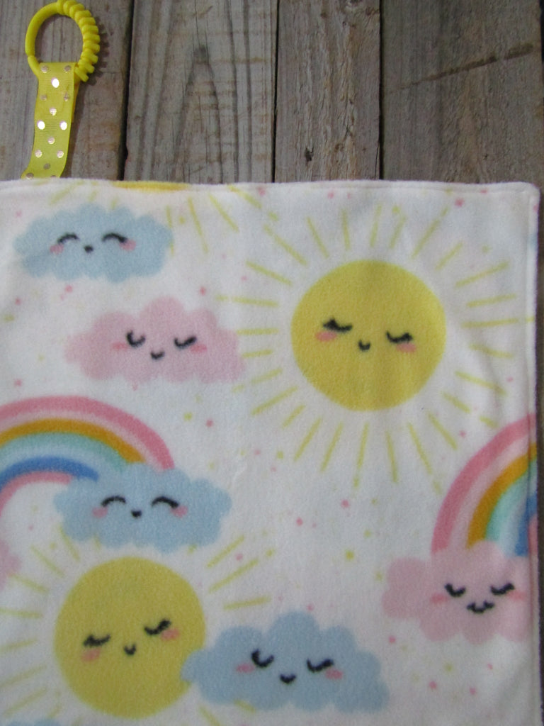 Lovey comforter-Pastel rainbows