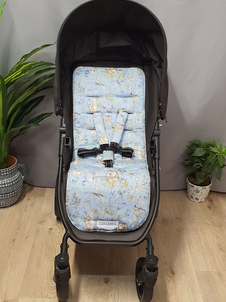 Pram liner set universal,100% cotton-Australian endangered species