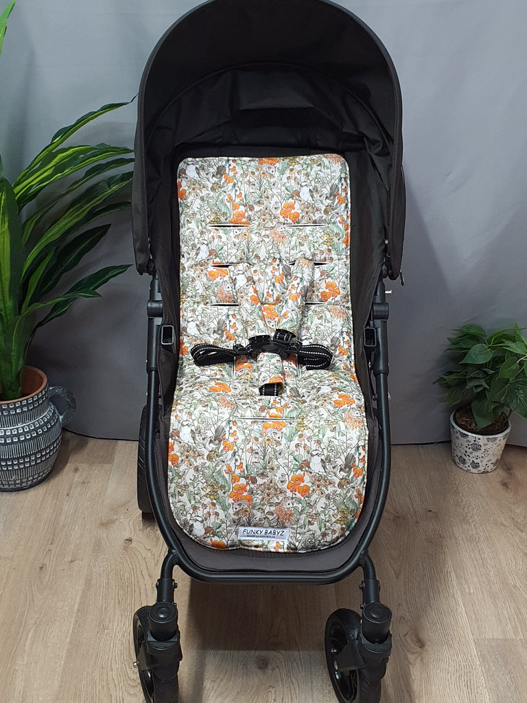 Pram liner set universal,100% cotton-Australian ringtail possum