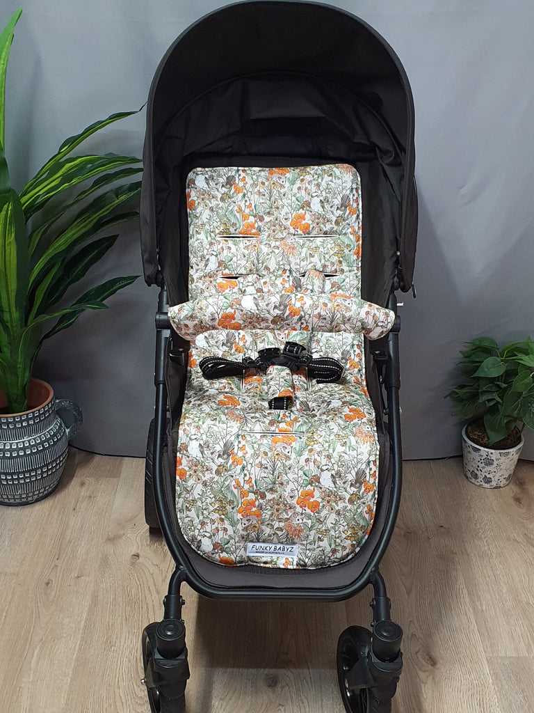 Pram liner set universal,100% cotton-Australian ringtail possum