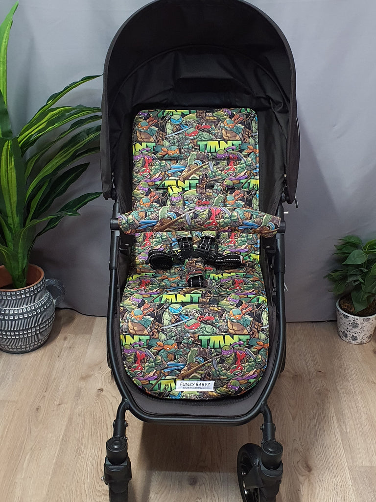 Pram/stroller seat liner-Ninja turtles-Last one**Medium size**