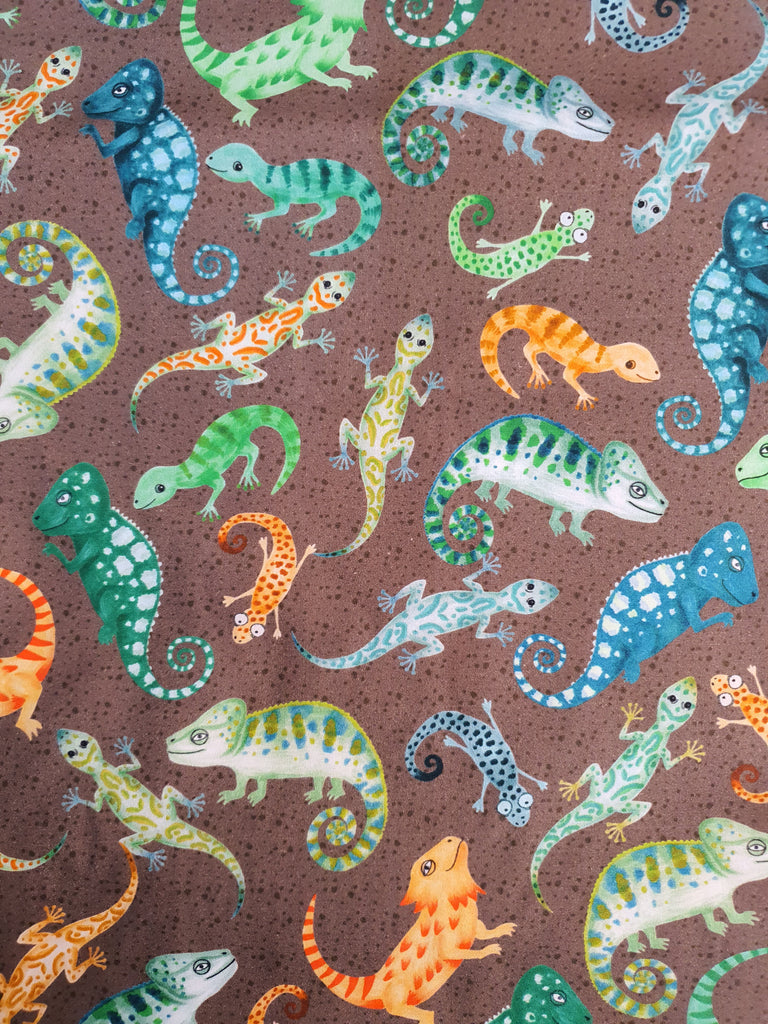 Pram/stroller seat liner-Lucky lizards-Last one**Medium size**