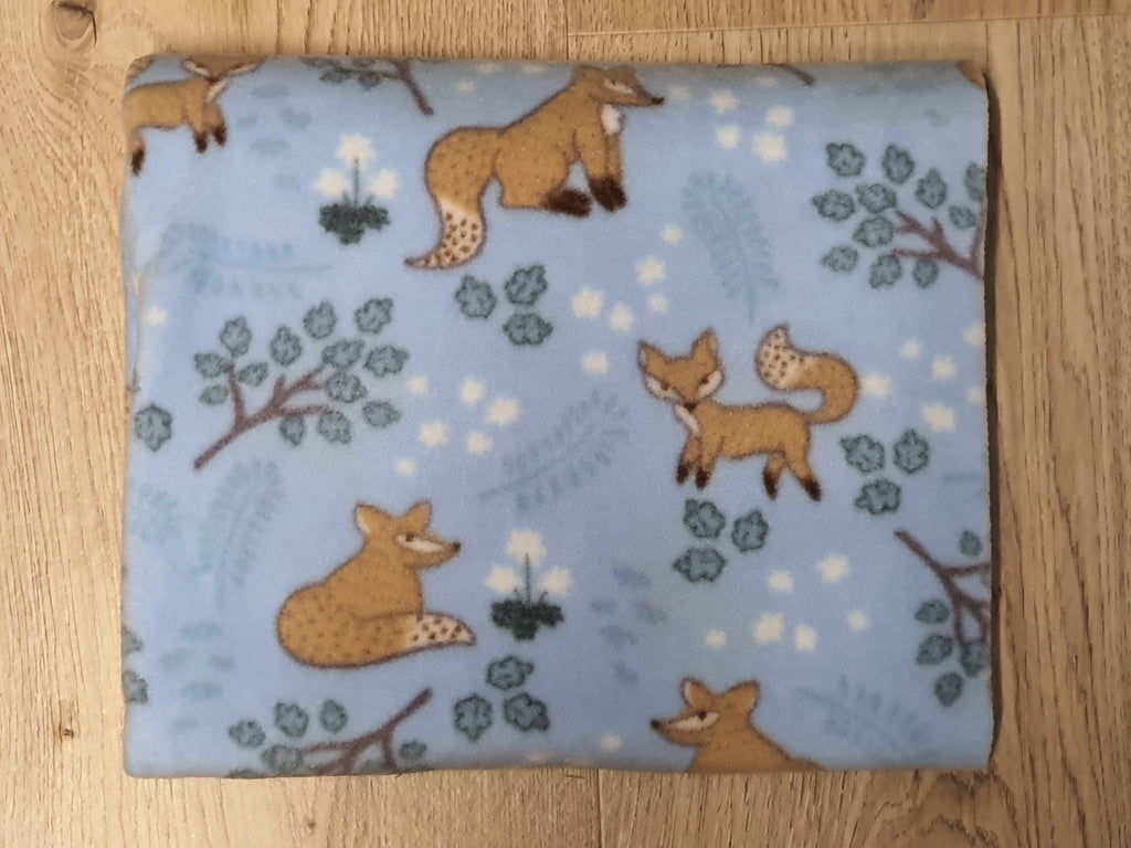 Soft Fleecy Blanket-Winter snowflake fox