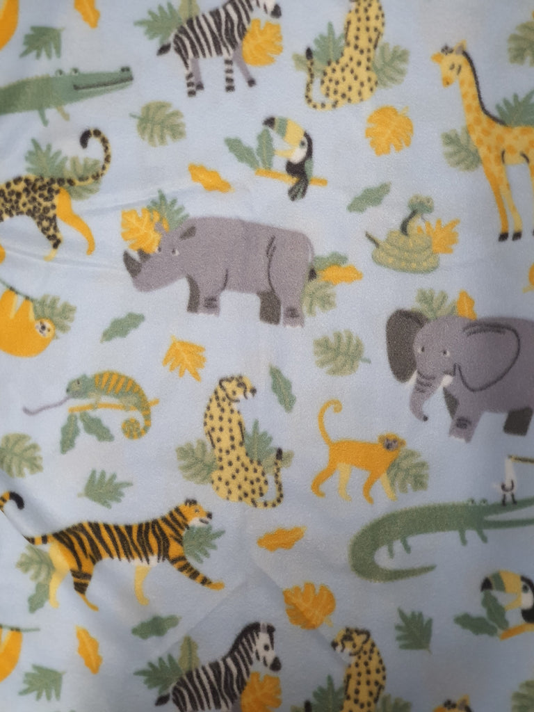 Soft Fleecy Blanket-Jungle animals