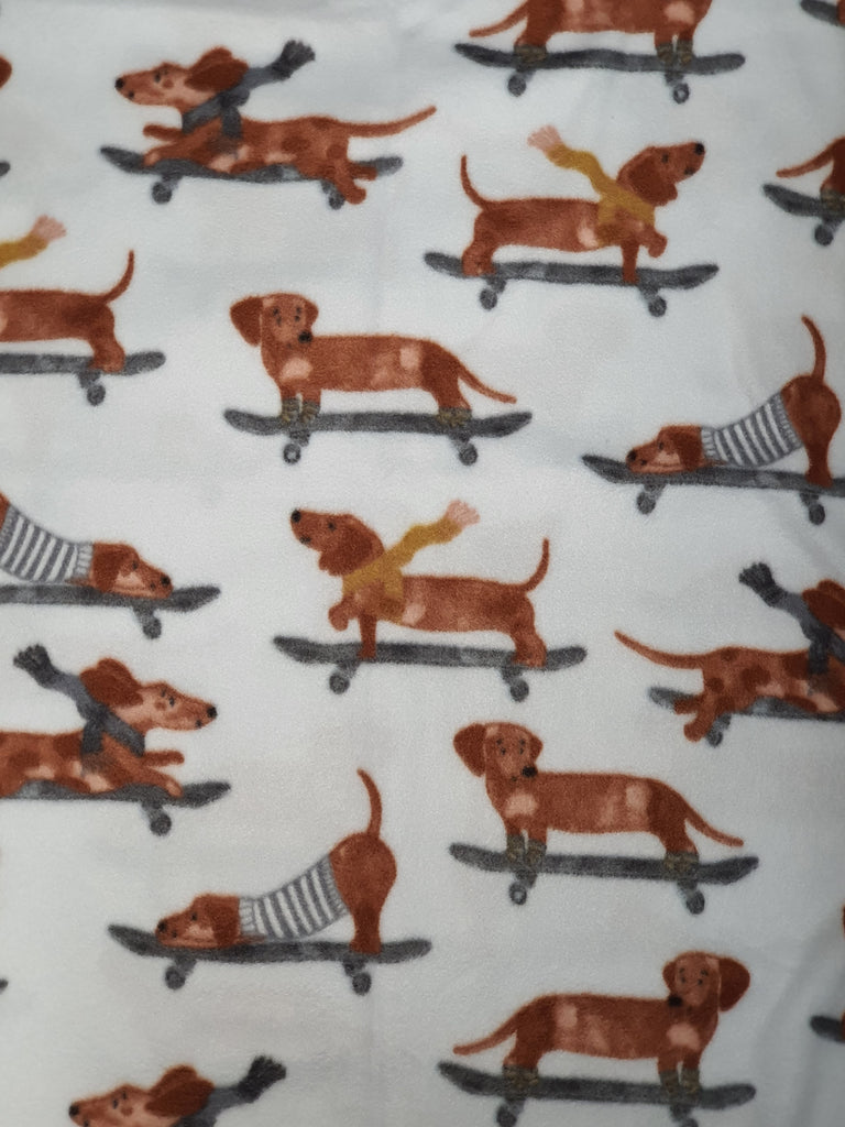 Soft Fleecy Blanket-Skater sausage dogs