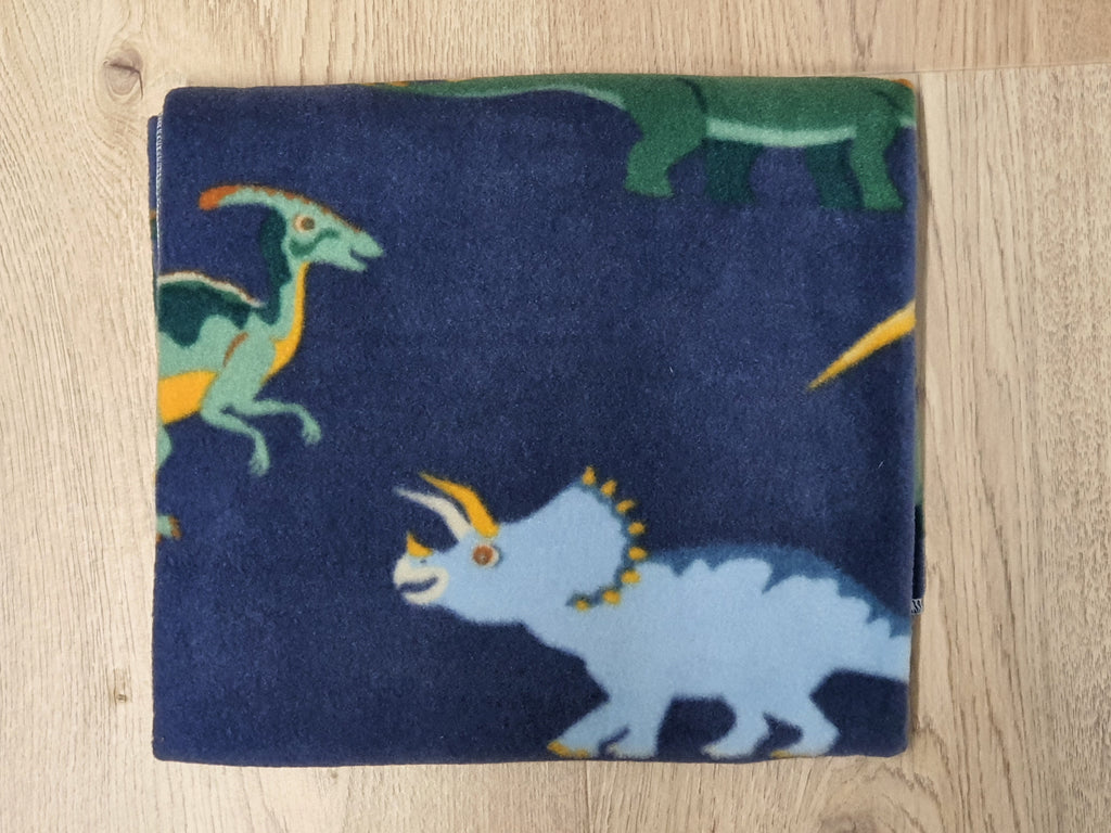 Soft Fleecy Blanket-Blue dinosaurs