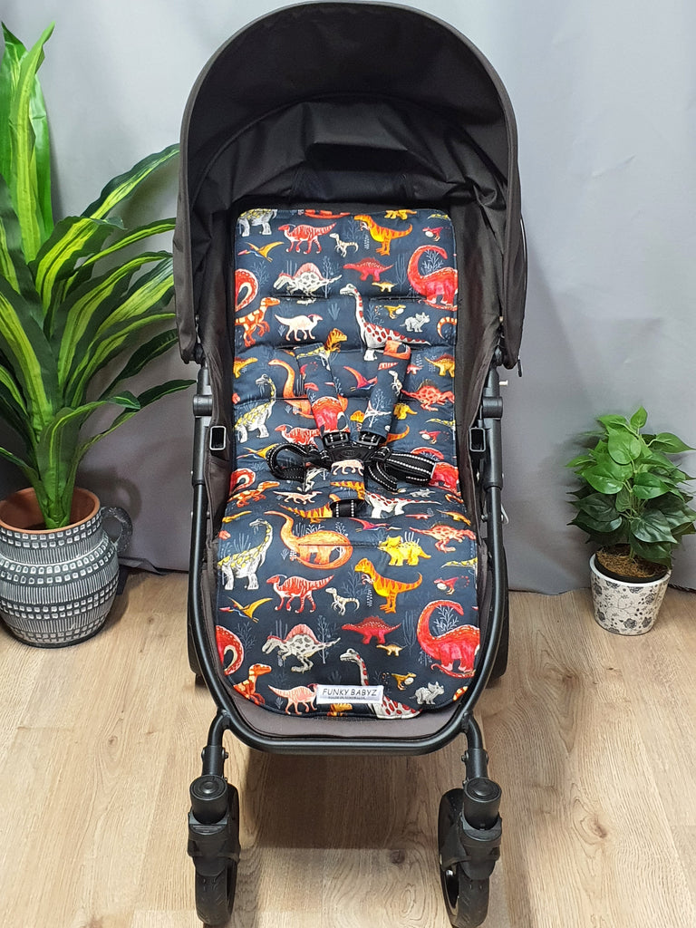 Pram/stroller seat liner-Land of the dinosaurs