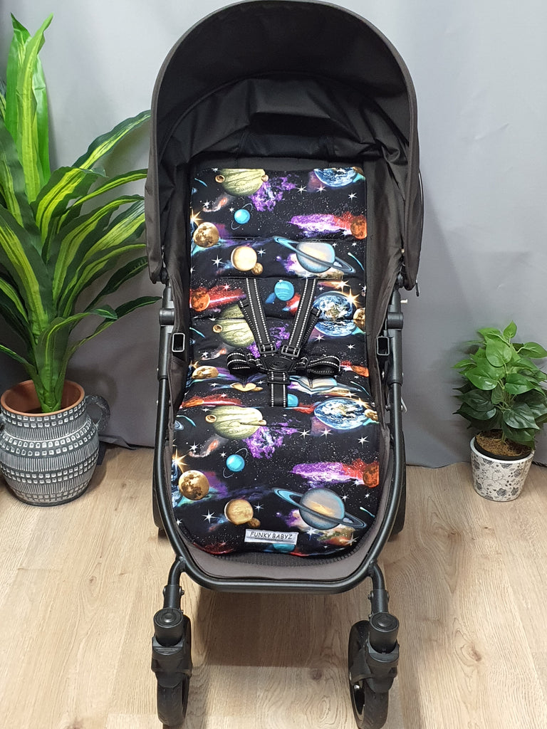 Pram/stroller seat liner-Planets in space