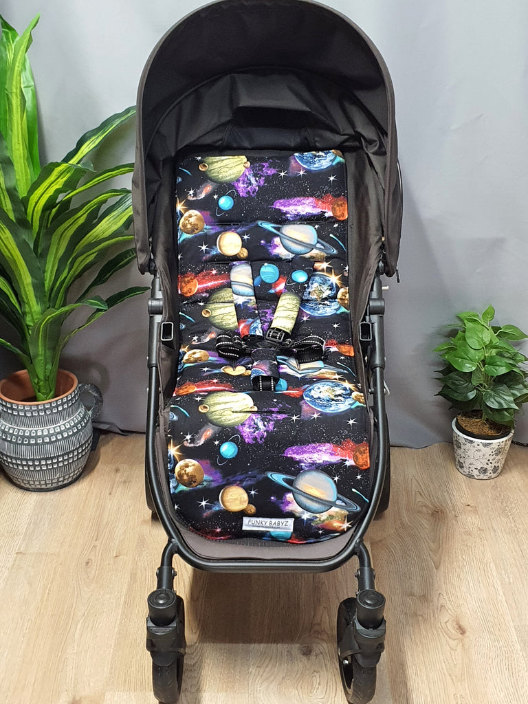 Pram/stroller seat liner-Planets in space