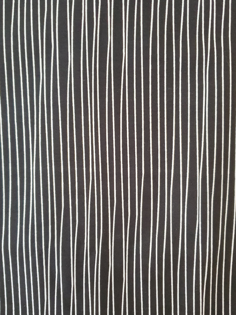 Pram/stroller seat liner-wavey lines,black-Last one**Medium size**