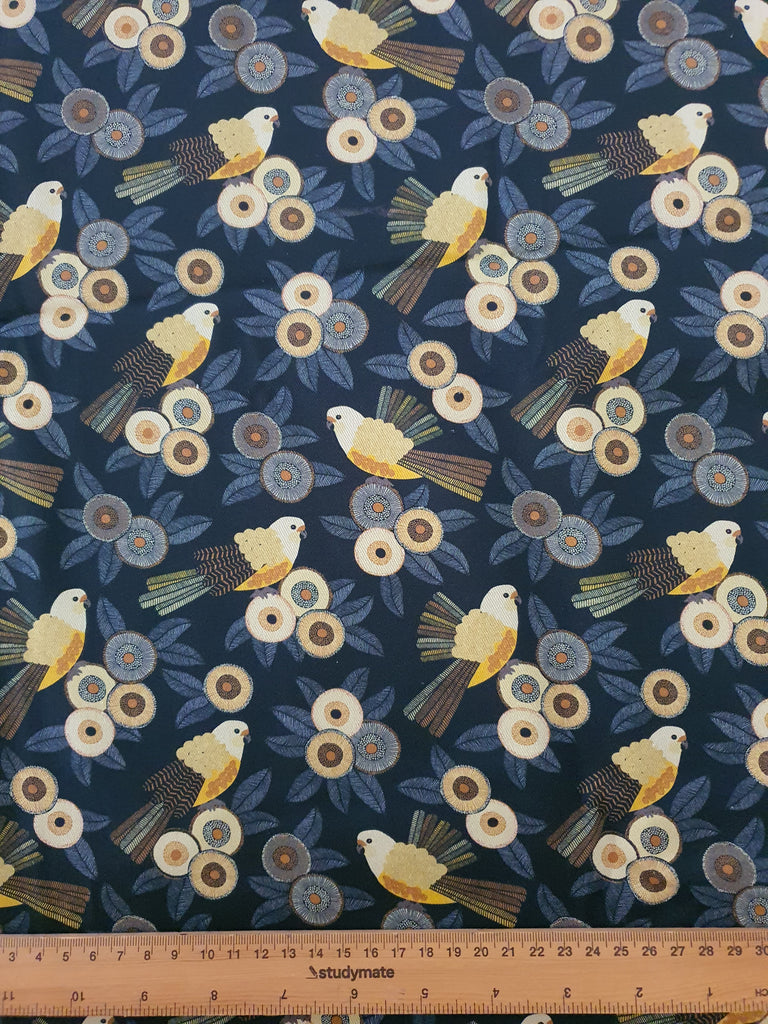 Pram/stroller seat liner-Australian golden birds