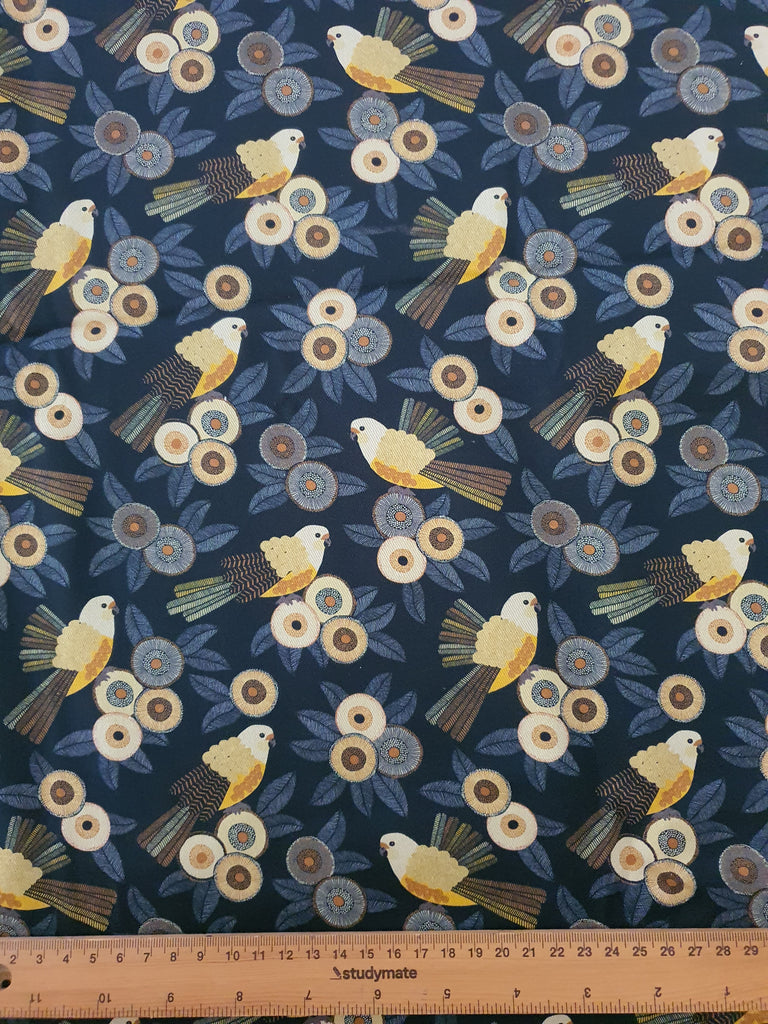 Pram/stroller bassinet liner-Australian golden birds