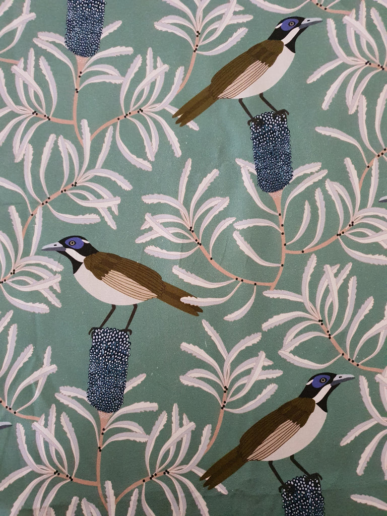 Pram/stroller bassinet liner-Blue face honeyeater bird