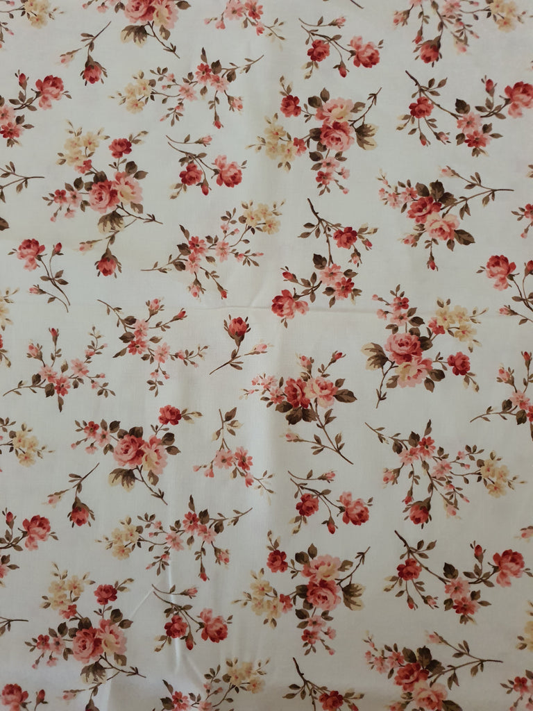 Pram/stroller seat liner-Petite pink flowers bouquet