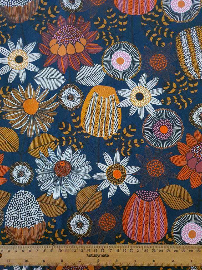 Pram/stroller seat liner-Banksia garden