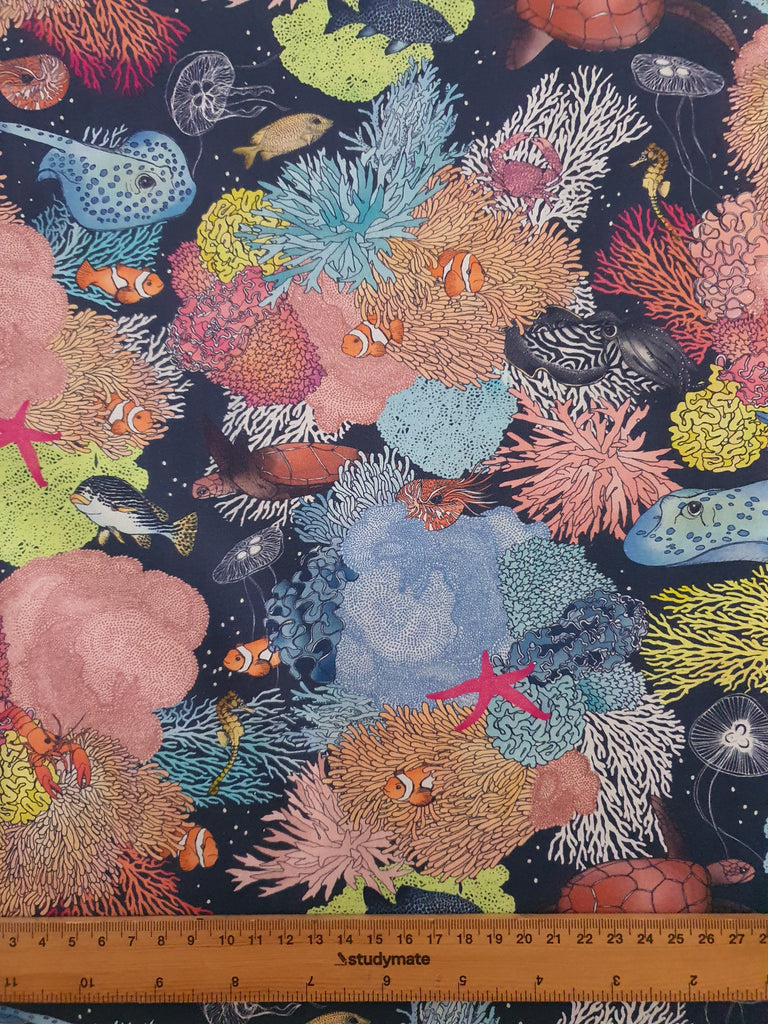 Pram/stroller seat liner-Great barrier reef