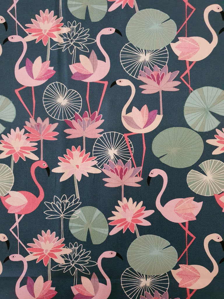 Pram/stroller seat liner-Pink flamingo
