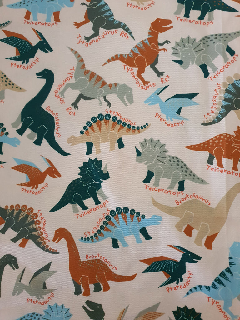 Pram/stroller seat liner-Stomping dinosaurs