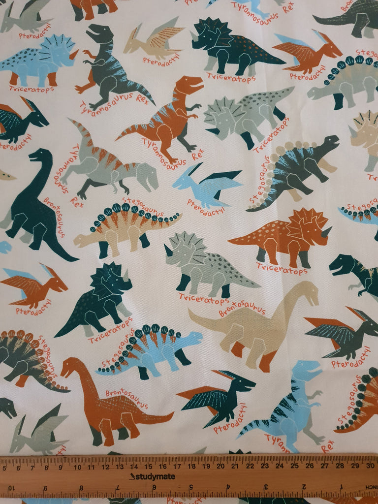Pram/stroller seat liner-Stomping dinosaurs