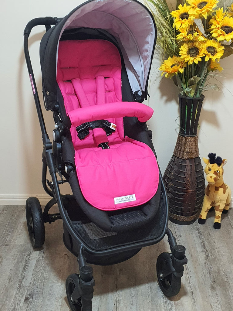 Pram/stroller seat liner-Australian summer wildflowers