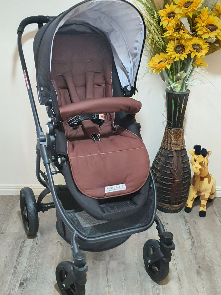 Pram/stroller seat liner-Daisy field