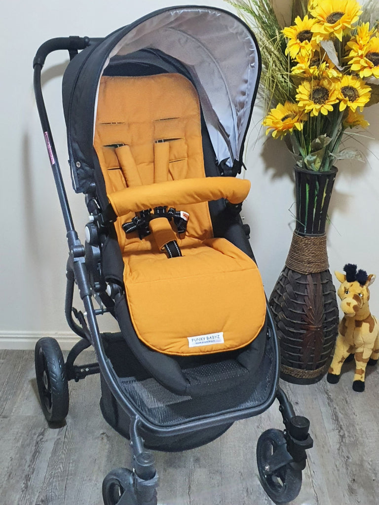 Pram/stroller seat liner-Australian banksia flowers