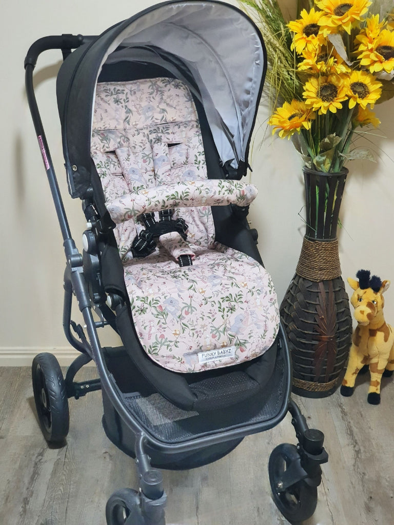 Pram/stroller seat liner-Vintage Australian bushland