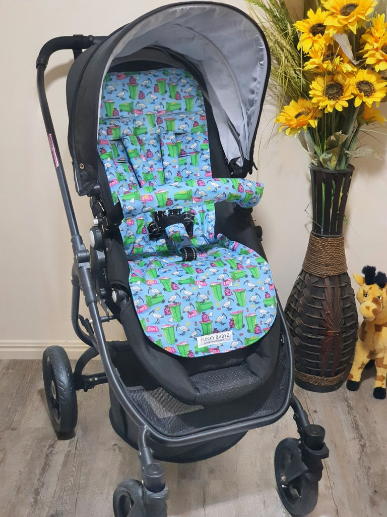 Pram/stroller seat liner-Ibis bird,bin chicken