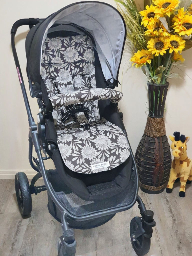Pram/stroller seat liner-Australian waratah flowers