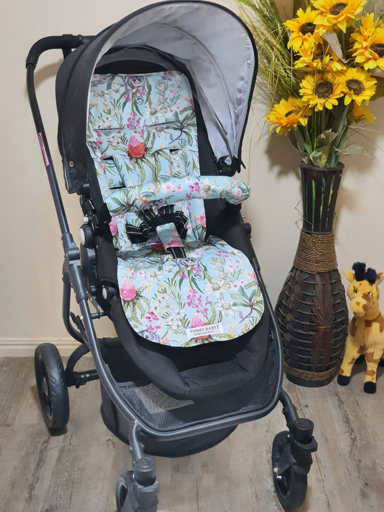 Pram/stroller seat liner-Australian possums and fauna