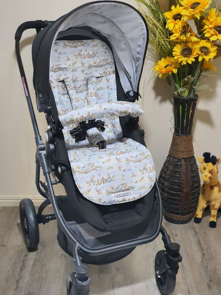 Pram/stroller seat liner-Bear,100 acres