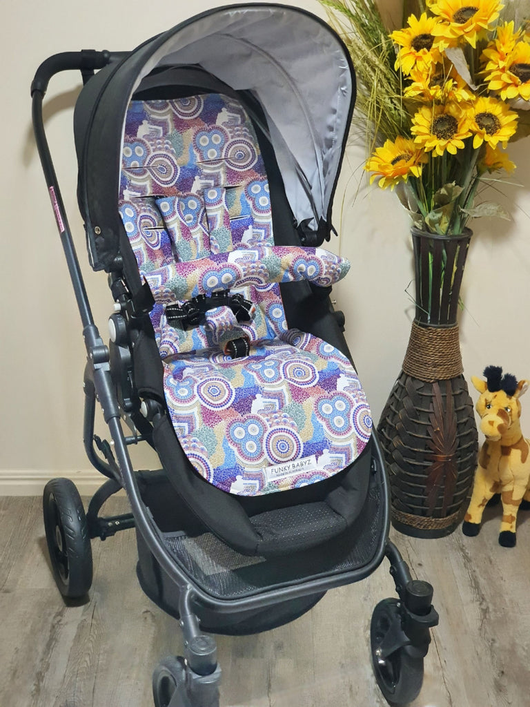 Pram/stroller seat liner-Indigenous design,evolving