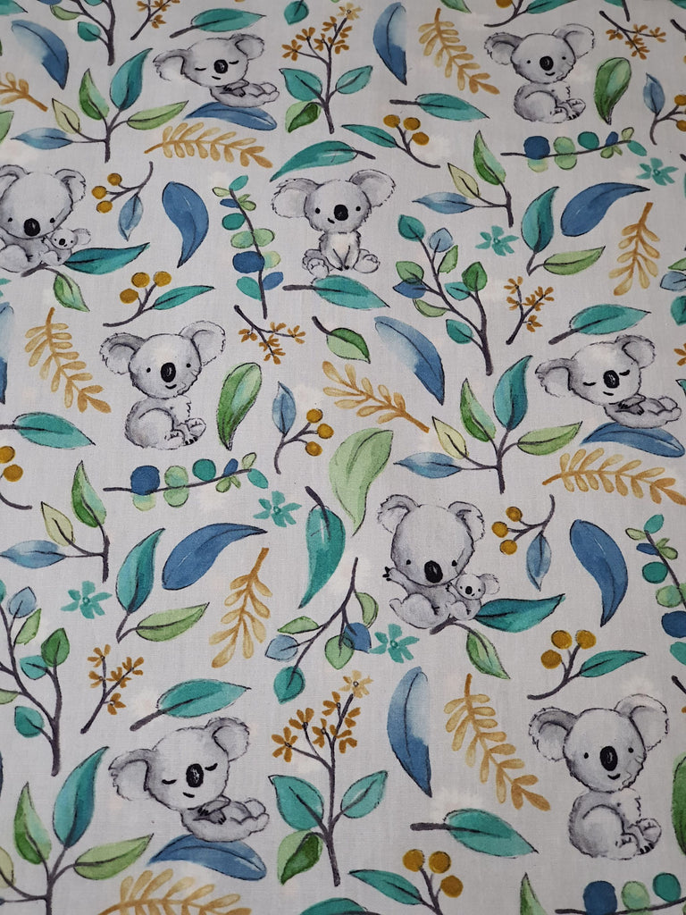 Pram/stroller seat liner-Australian koala,white