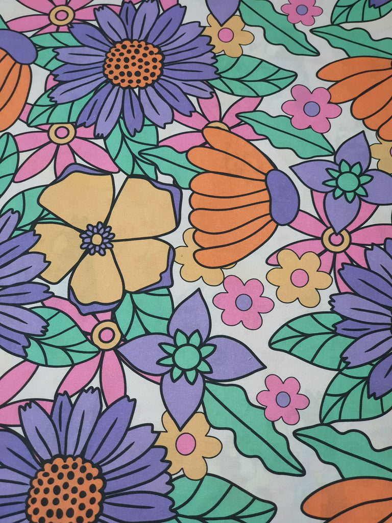 Pram/stroller bassinet liner-Vintage floral