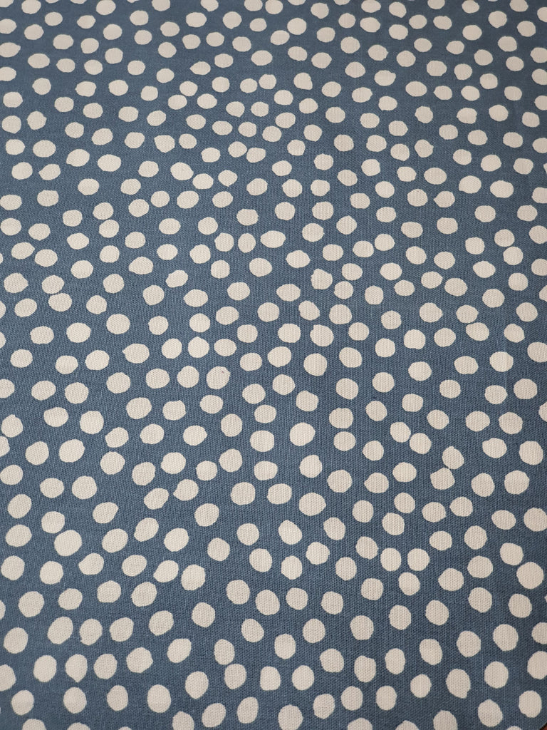 Pram/stroller seat liner-Dots,Powder blue