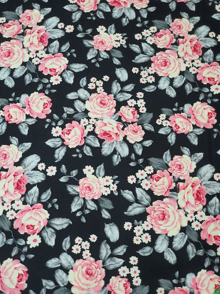 Pram/stroller seat liner-Pink rose bouquets