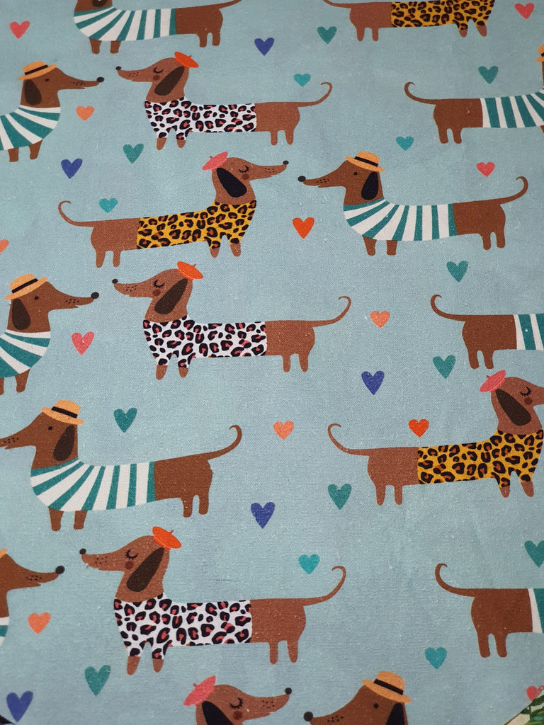 Pram/stroller bassinet liner-Stylish sausage dogs