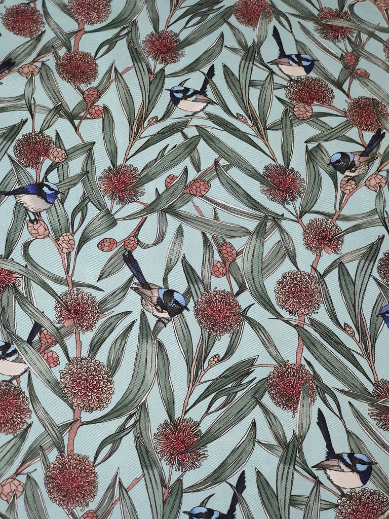 Pram/stroller bassinet liner-Australian fairy wren birds