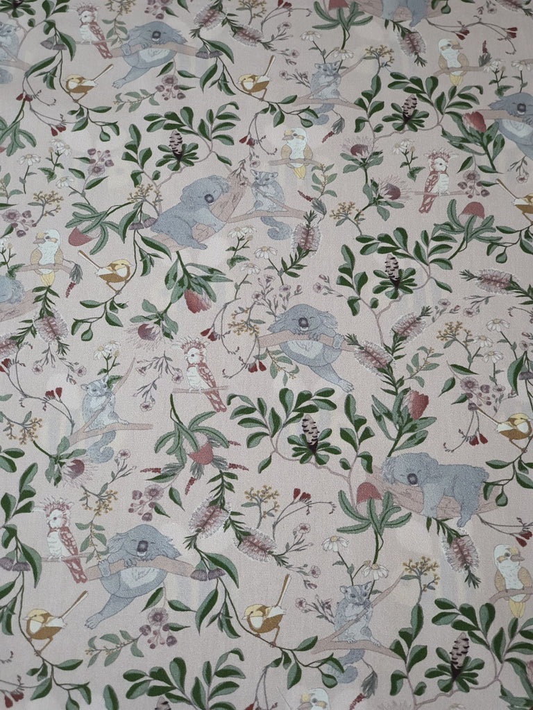 Pram/stroller seat liner-Vintage Australian bushland