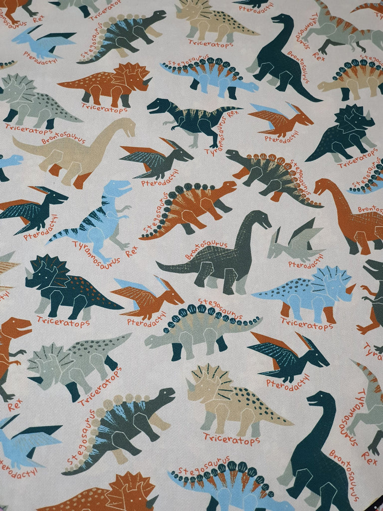 Pram/stroller seat liner-Stomping dinosaurs