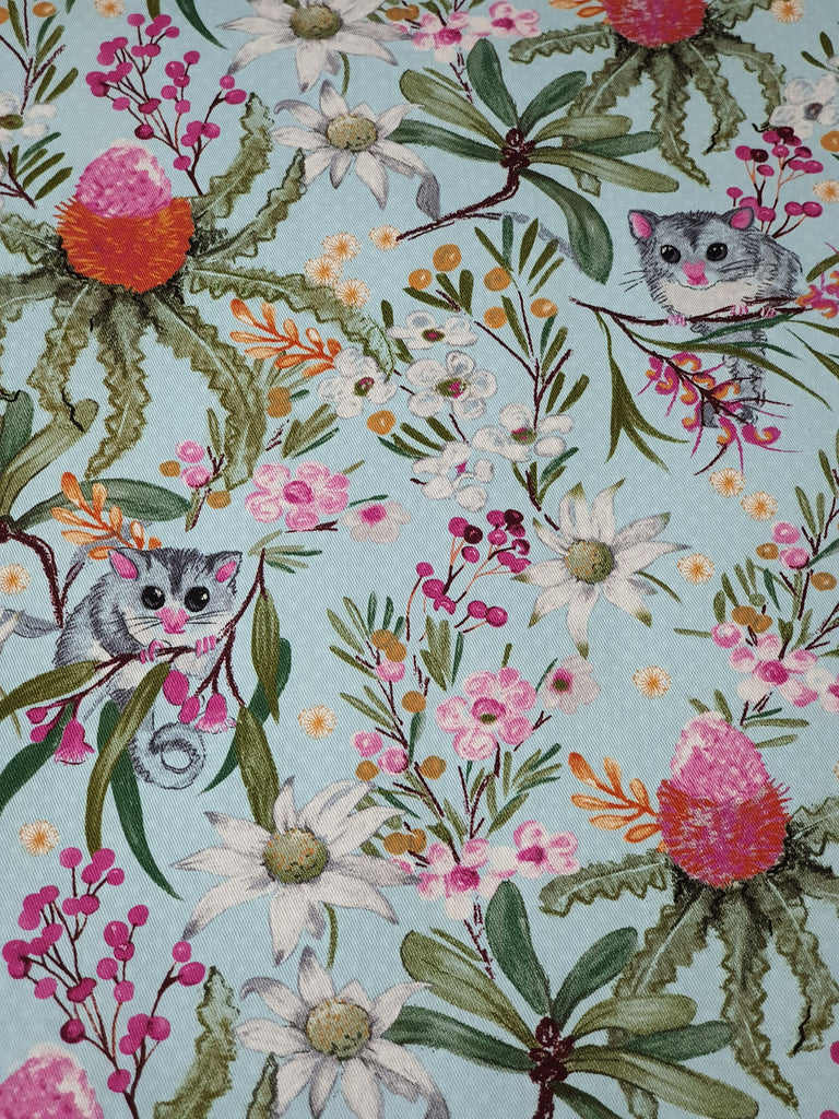 Pram/stroller seat liner-Australian possums and fauna