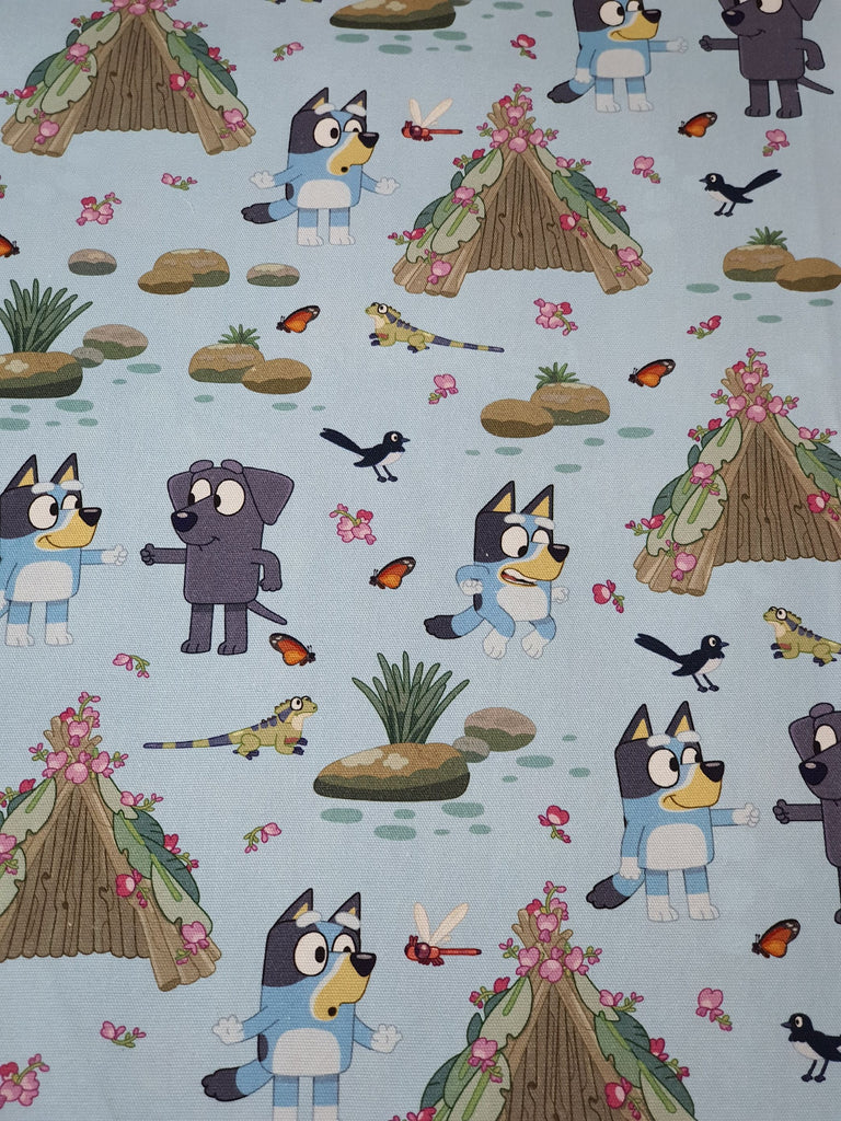 Pram/stroller seat liner-Australian bluey dog,camping