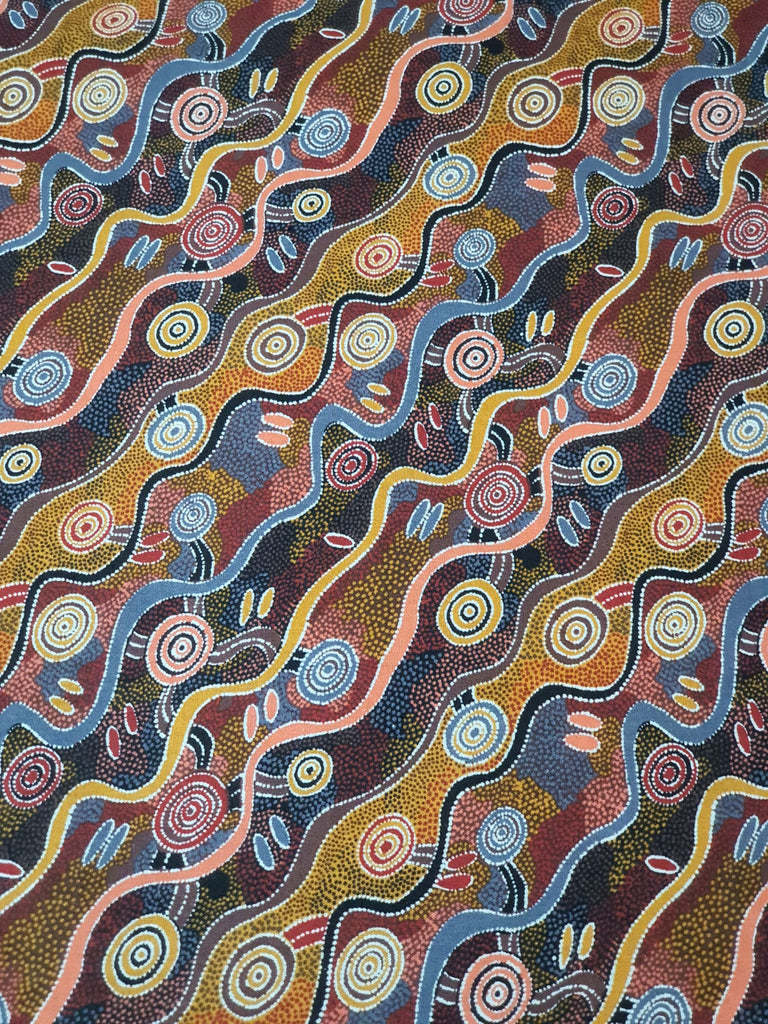 Pram/stroller seat liner-Indigenous art,desert tracks