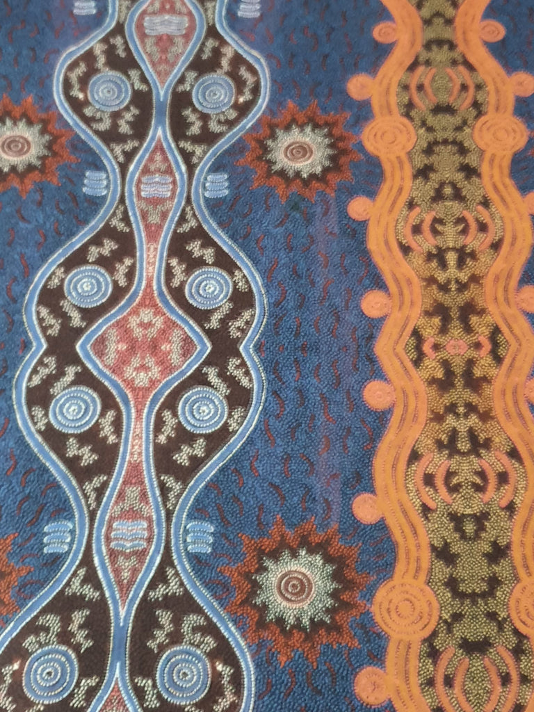 Pram/stroller seat liner-Indigenous art,firewater dreaming