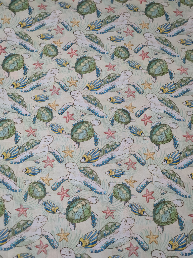 Pram/stroller bassinet liner-Deep sea turtles