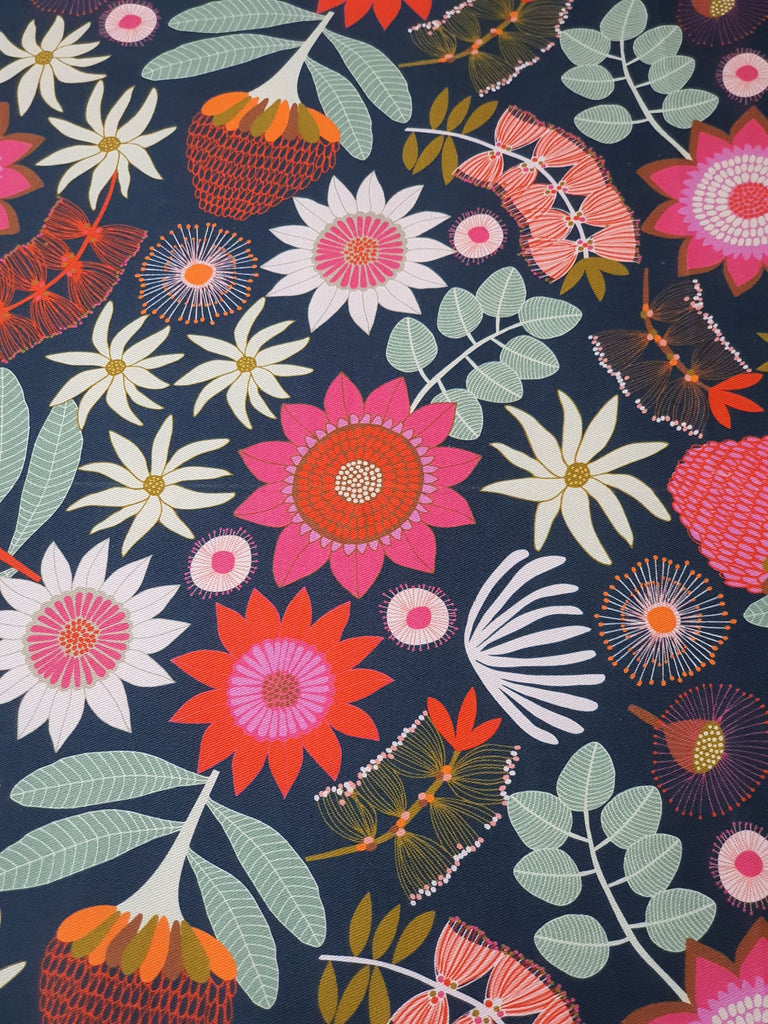 Pram/stroller seat liner-Australian summer wildflowers