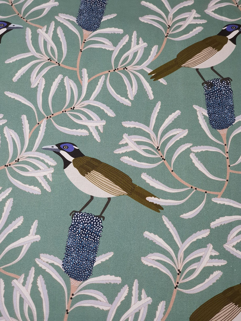 Pram/stroller bassinet liner-Blue face honeyeater bird