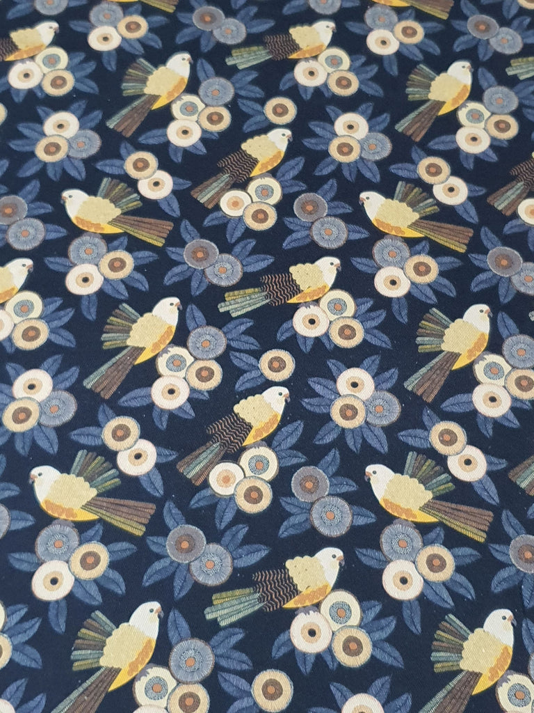 Pram/stroller seat liner-Australian golden birds