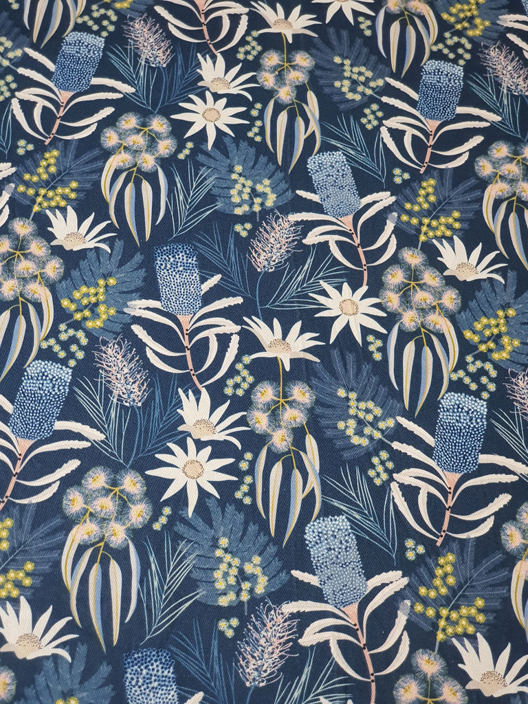 Pram/stroller seat liner-Small moonlight floral